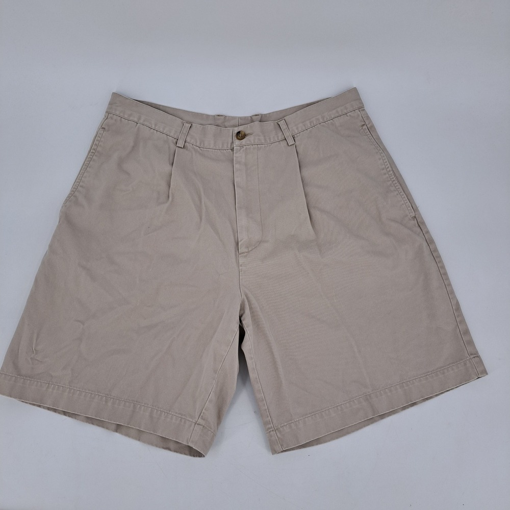 Callaway Golf Sport Shorts Mens 36 Cotton Khaki Solid Pleated CS65083